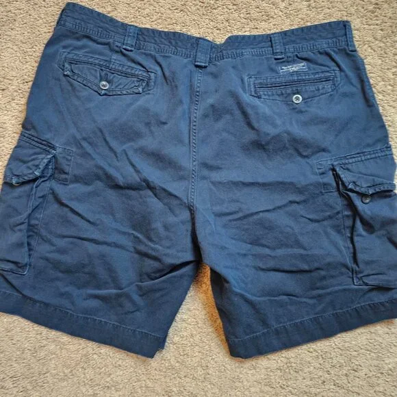 Lot of 2 Polo Ralph Cargo Shorts Mens 50 B Classic Chino Drawstring Cotton Read - Picture 5 of 16